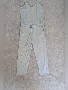 Frank & Eileen Sleeveless Sage Green Drawstring Jumpsuit